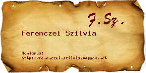 Ferenczei Szilvia névjegykártya